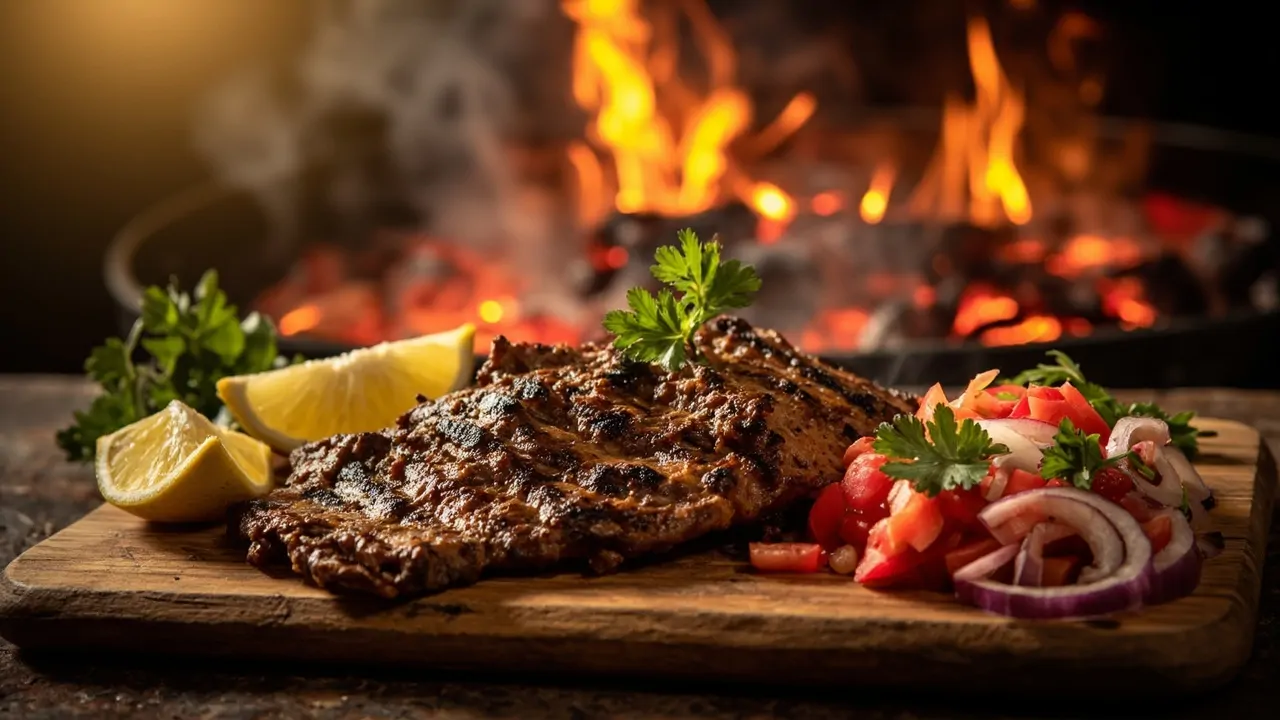 Nyama Choma con Kachumbari Keniano