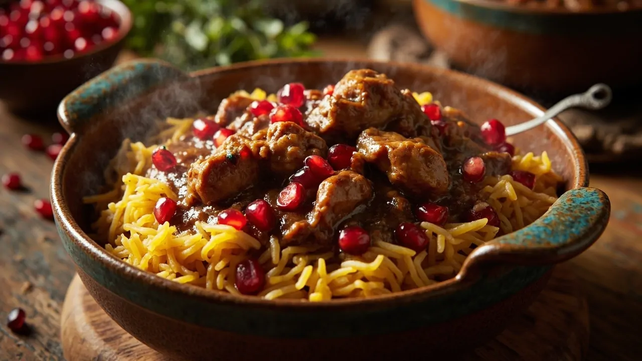 Khoresh-e Fesenjan — Pollo en salsa de granada y nueces