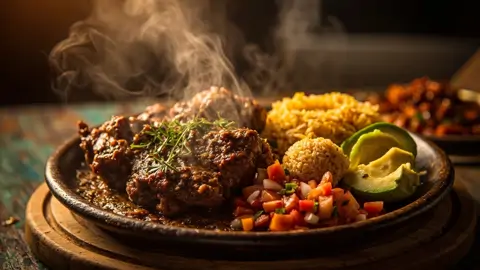 Nyama Choma con Kachumbari y Ugali