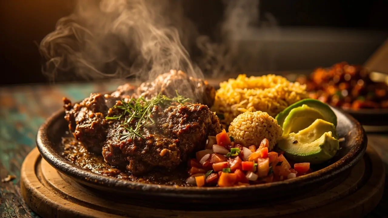 Nyama Choma con Kachumbari y Ugali