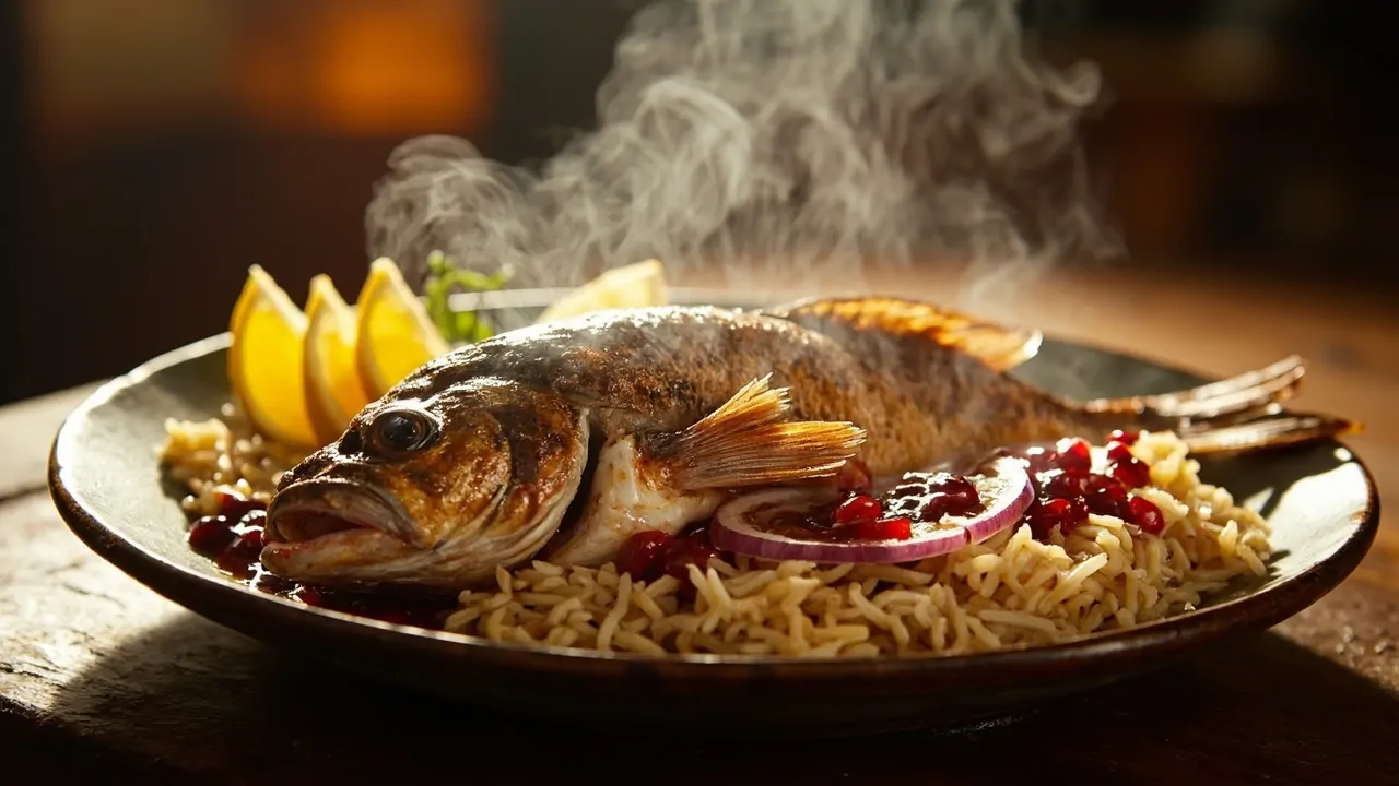 Masgouf (Pescado Carpio a la Brasa Iraquí)