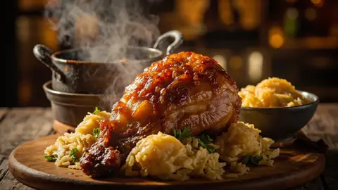 Schweinshaxe (Codillo de Cerdo Asado Bávaro)