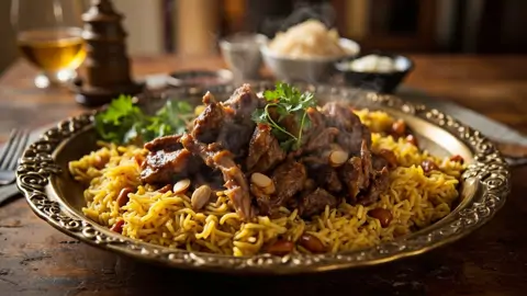 Quzi Iraquí (Cordero Asado con Arroz Especiado)