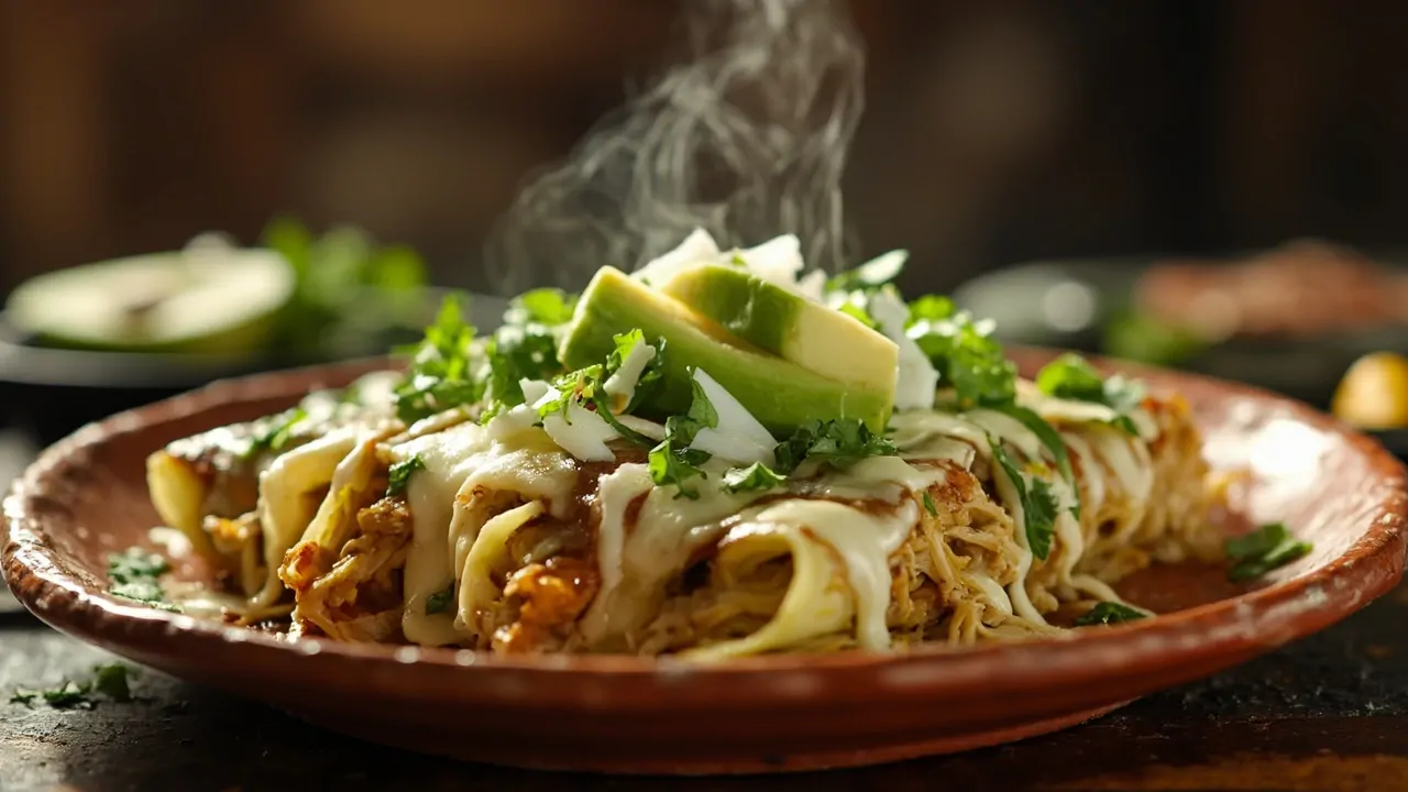 Enchiladas Verdes con Pollo