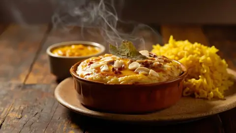 Bobotie Sudafricano con Costra de Natilla y Almendras