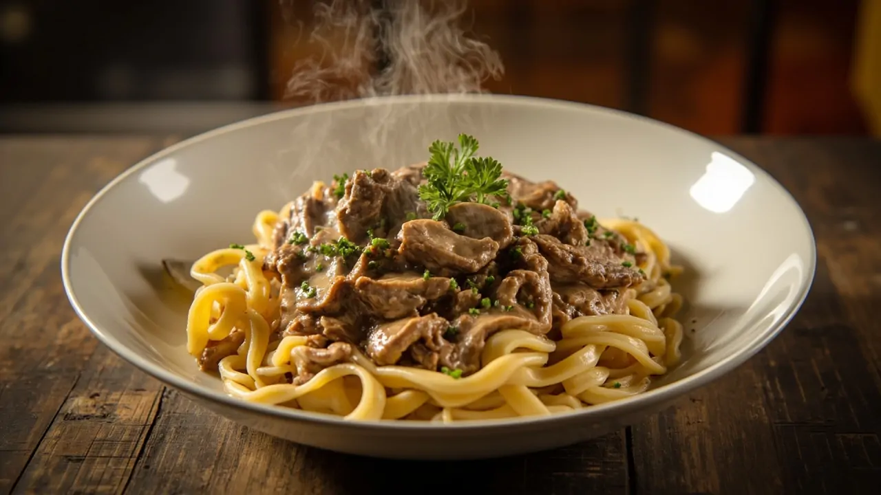 Stroganoff de Ternera Clásico Ruso