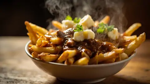 Poutine Clásica Canadiense