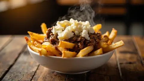 Poutine Tradicional Canadiense