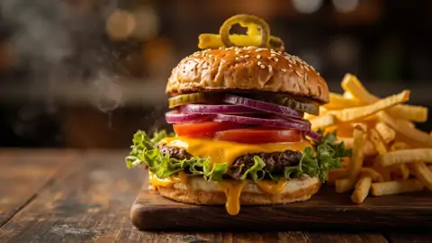 Cheeseburger Americano Clásico