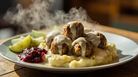 Köttbullar - Albóndigas Suecas Tradicionales