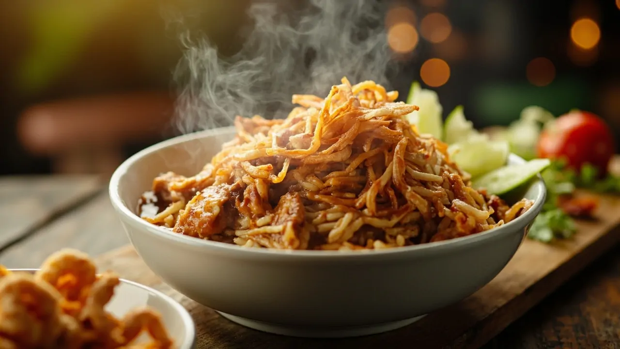 Nasi Goreng Ayam (Indonesian Fried Rice with Chicken)