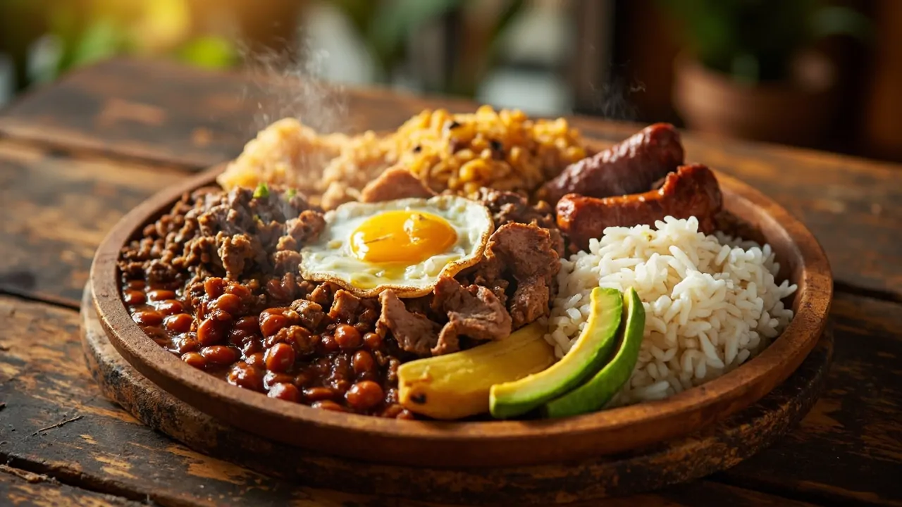 Bandeja Paisa Tradicional Colombiana