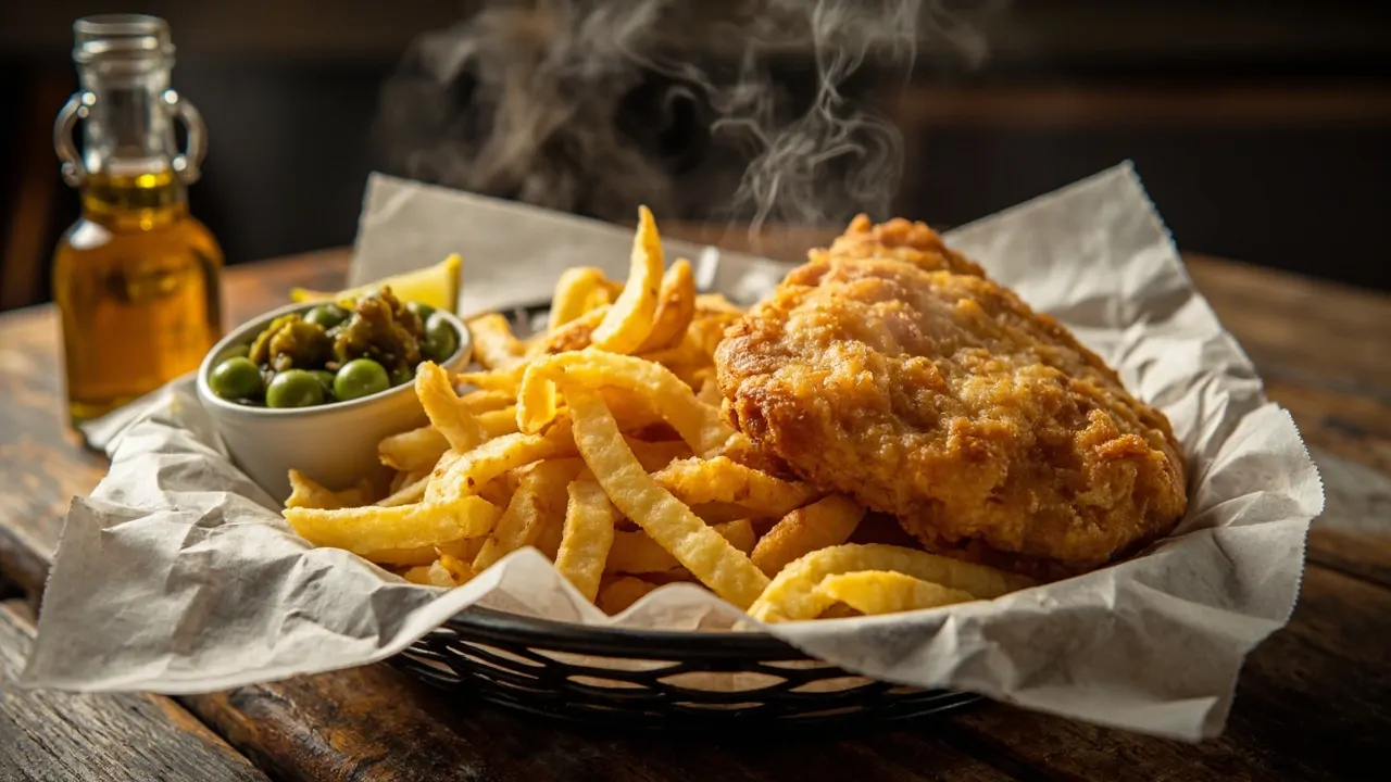 Fish and Chips clásico británico