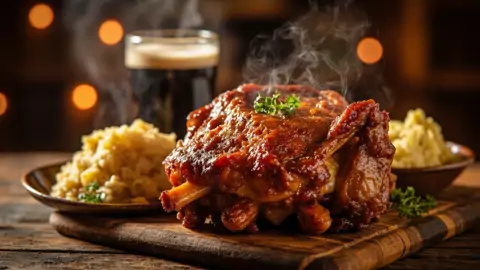Schweinshaxe (Codillo de Cerdo Asado Bávaro)
