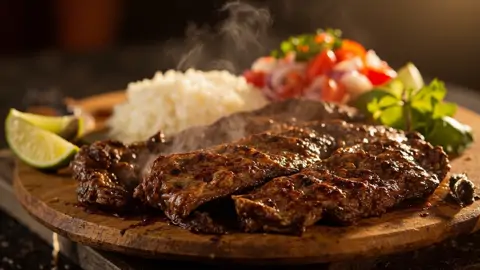 Nyama Choma con Kachumbari y Ugali