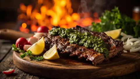Asado de tira a la argentina