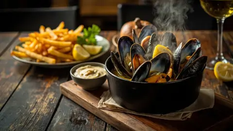 Moules-Frites (Mejillones con Patatas Fritas Belgas)