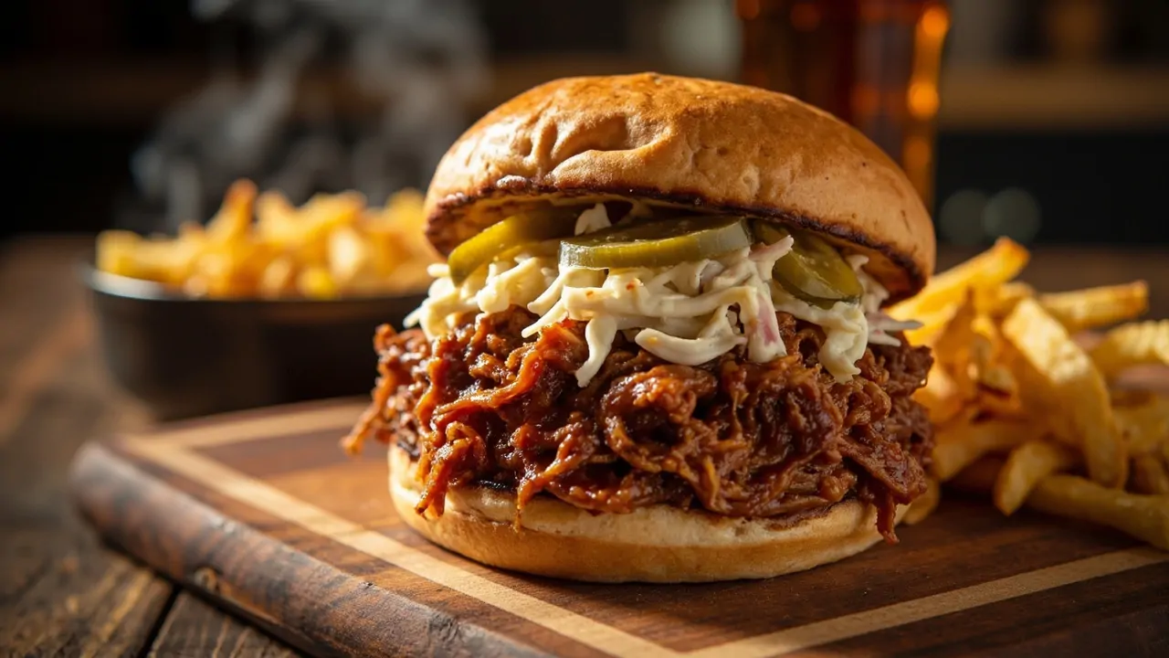 Pulled Pork Sandwich estilo BBQ Sureña