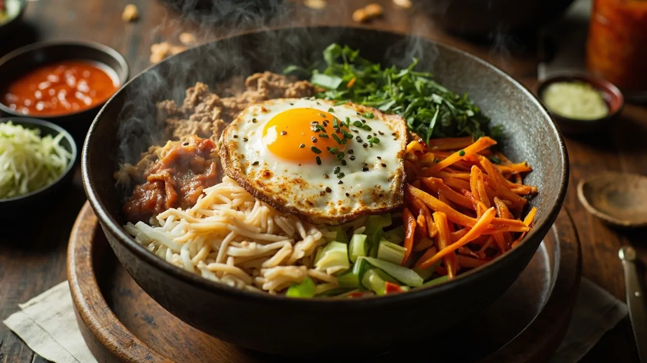 Bibimbap (비빔밥) - Bol de Arroz Coreano Mixto