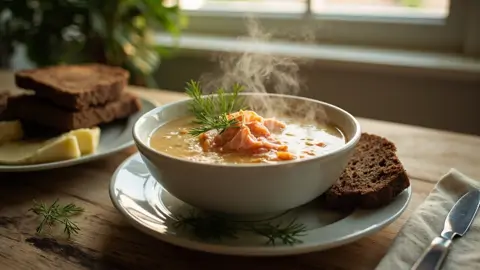 Lohikeitto - Crema de Salmón Finlandesa