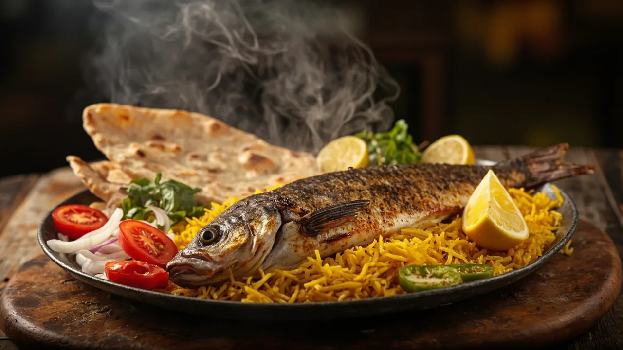 Masgouf (Pescado Carpa a la Brasa Iraquí)